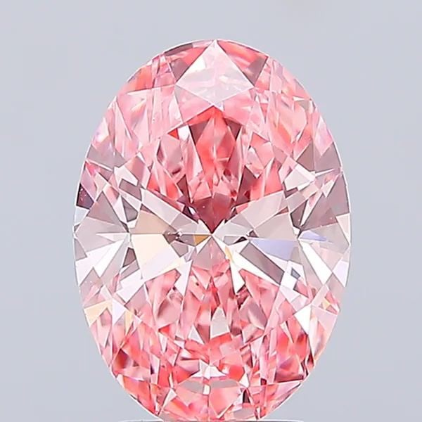 Loose Diamond - OVAL 3.59ct Fancy Vivid Pink VS1: Loose Diamond - OVAL 3.59ct Fancy Vivid Pink VS1 Source: This is a real non-mined Diamond that has been grown in a lab Shape: OVAL Carats: 3.59 Color: Fancy Vivid Pink Certification: IGI Video:
