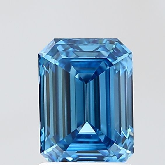 Loose Diamond - EMERALD 1.55ct Fancy Vivid Blue VS1: Loose Diamond - EMERALD 1.55ct Fancy Vivid Blue VS1 Source: This is a real non-mined Diamond that has been grown in a lab Shape: EMERALD Carats: 1.55 Color: Fancy Vivid Blue Certification: NONE Video: