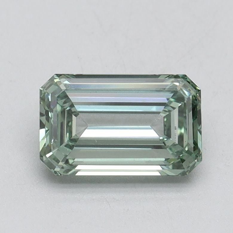 Loose Diamond - EMERALD 1.0ct Fancy Intense Green VS1: Loose Diamond - EMERALD 1.0ct Fancy Intense Green VS1 Source: This is a real non-mined Diamond that has been grown in a lab Shape: EMERALD Carats: 1.0 Color: Fancy Intense Green Certification: IGI Vid