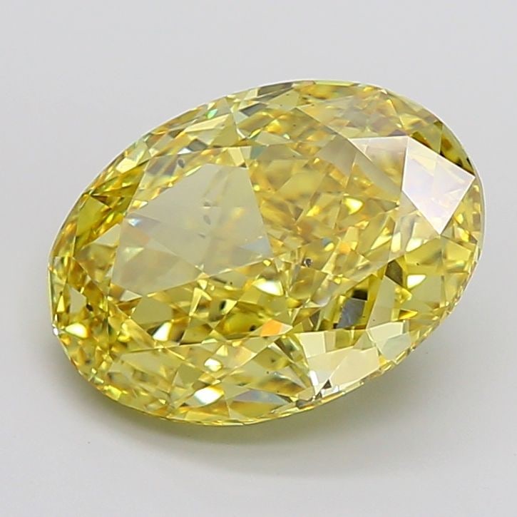 Loose Diamond - OVAL 11.06ct Fancy Vivid Yellow VS2: Loose Diamond - OVAL 11.06ct Fancy Vivid Yellow VS2 Source: This is a real non-mined Diamond that has been grown in a lab Shape: OVAL Carats: 11.06 Color: Fancy Vivid Yellow Certification: IGI Video: