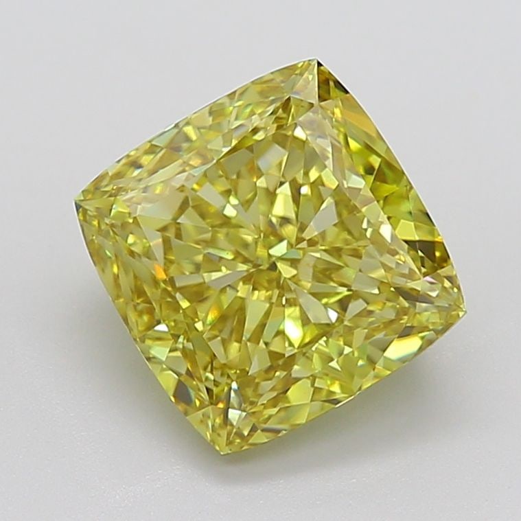 Loose Diamond - CUSHION MODIFIED 6.06ct Fancy Intense Yellow VS1: Loose Diamond - CUSHION MODIFIED 6.06ct Fancy Intense Yellow VS1 Source: This is a real non-mined Diamond that has been grown in a lab Shape: CUSHION MODIFIED Carats: 6.06 Color: Fancy Intense Yellow