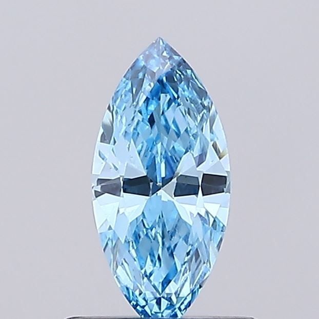 Loose Diamond - MARQUISE 0.35ct Fancy Vivid Blue VVS2: Loose Diamond - MARQUISE 0.35ct Fancy Vivid Blue VVS2 Source: This is a real non-mined Diamond that has been grown in a lab Shape: MARQUISE Carats: 0.35 Color: Fancy Vivid Blue Certification: NONE Vid