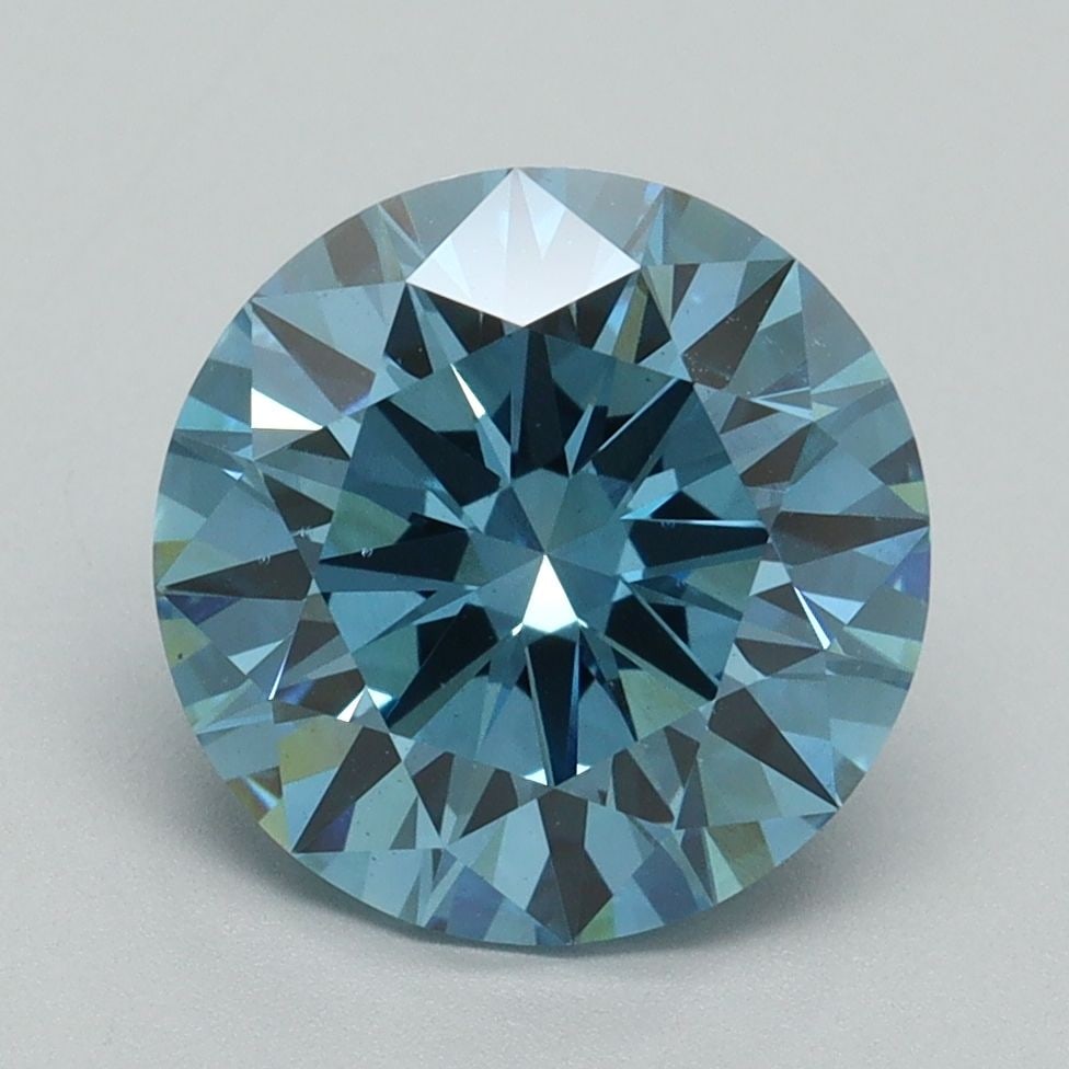 Ideal Loose Diamond - ROUND 3.12ct Fancy Vivid Blue VS1: Ideal Loose Diamond - ROUND 3.12ct Fancy Vivid Blue VS1 Source: This is a real non-mined Diamond that has been grown in a lab Shape: ROUND Carats: 3.12 Color: Fancy Vivid Blue Certification: IGI Video