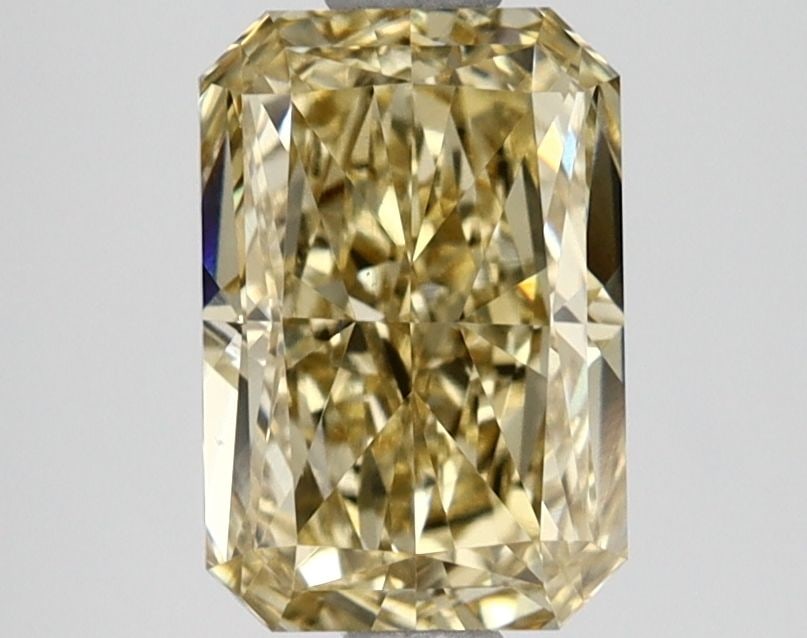 Loose Diamond - RADIANT 1.68ct Fancy Intense Yellow VVS2: Loose Diamond - RADIANT 1.68ct Fancy Intense Yellow VVS2 Source: This is a real non-mined Diamond that has been grown in a lab Shape: RADIANT Carats: 1.68 Color: Fancy Intense Yellow Certification: IG