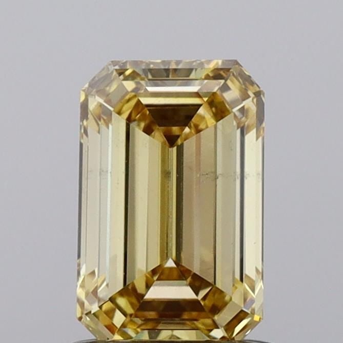 Loose Diamond - EMERALD 1.05ct Fancy Vivid Yellow VS2: Loose Diamond - EMERALD 1.05ct Fancy Vivid Yellow VS2 Source: This is a real non-mined Diamond that has been grown in a lab Shape: EMERALD Carats: 1.05 Color: Fancy Vivid Yellow Certification: NONE Vi