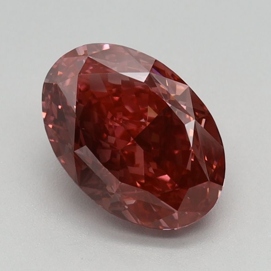 Loose Diamond - OVAL 1.54ct Fancy Vivid Brownish Pink SI1: Loose Diamond - OVAL 1.54ct Fancy Vivid Brownish Pink SI1 Source: This is a real non-mined Diamond that has been grown in a lab Shape: OVAL Carats: 1.54 Color: Fancy Vivid Brownish Pink Certification: