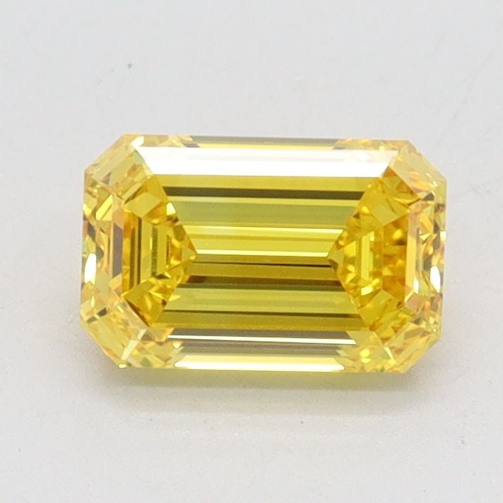 Loose Diamond - EMERALD 1.01ct Fancy Vivid Yellow VS1: Loose Diamond - EMERALD 1.01ct Fancy Vivid Yellow VS1 Source: This is a real non-mined Diamond that has been grown in a lab Shape: EMERALD Carats: 1.01 Color: Fancy Vivid Yellow Certification: IGI Vid