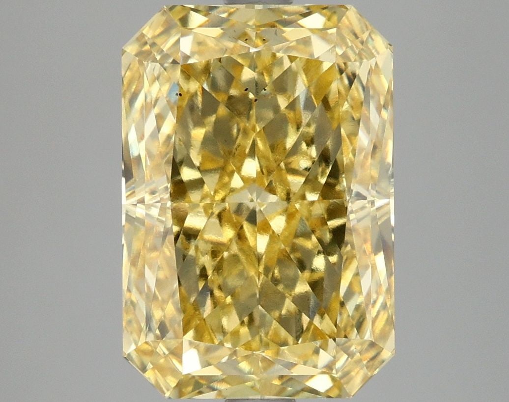 Loose Diamond - RADIANT 5.09ct Fancy Vivid Yellow VS2: Loose Diamond - RADIANT 5.09ct Fancy Vivid Yellow VS2 Source: This is a real non-mined Diamond that has been grown in a lab Shape: RADIANT Carats: 5.09 Color: Fancy Vivid Yellow Certification: IGI Vid