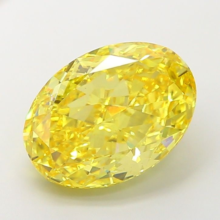 Loose Diamond - OVAL 10.03ct Fancy Vivid Yellow VS2: Loose Diamond - OVAL 10.03ct Fancy Vivid Yellow VS2 Source: This is a real non-mined Diamond that has been grown in a lab Shape: OVAL Carats: 10.03 Color: Fancy Vivid Yellow Certification: IGI Video: