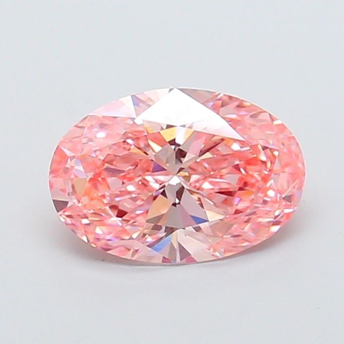 Loose Diamond - OVAL 2.05ct Fancy Vivid Pink VVS2: Loose Diamond - OVAL 2.05ct Fancy Vivid Pink VVS2 Source: This is a real non-mined Diamond that has been grown in a lab Shape: OVAL Carats: 2.05 Color: Fancy Vivid Pink Certification: IGI Video: