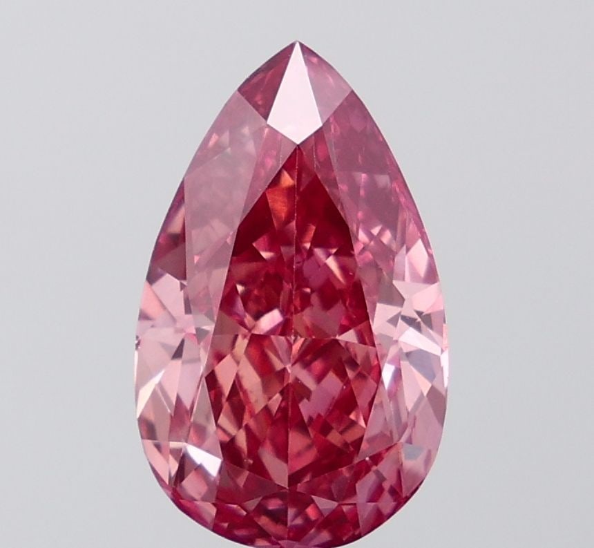 Loose Diamond - PEAR 4.63ct Fancy Vivid Pink VS1: Loose Diamond - PEAR 4.63ct Fancy Vivid Pink VS1 Source: This is a real non-mined Diamond that has been grown in a lab Shape: PEAR Carats: 4.63 Color: Fancy Vivid Pink Certification: IGI Video: