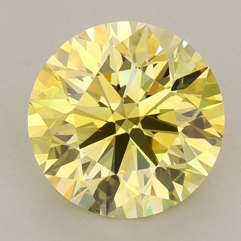 Loose Diamond - ROUND 2.5ct Fancy Intense Yellow VS1: Loose Diamond - ROUND 2.5ct Fancy Intense Yellow VS1 Source: This is a real non-mined Diamond that has been grown in a lab Shape: ROUND Carats: 2.5 Color: Fancy Intense Yellow Certification: IGI Video
