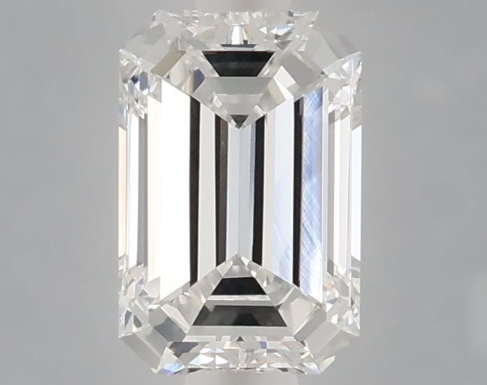 Loose Diamond - EMERALD 1.06ct E VVS2: Loose Diamond - EMERALD 1.06ct E VVS2 Source: This is a real non-mined Diamond that has been grown in a lab Shape: EMERALD Carats: 1.06 Color: E Clarity: VVS2 Certification: NONE Video: