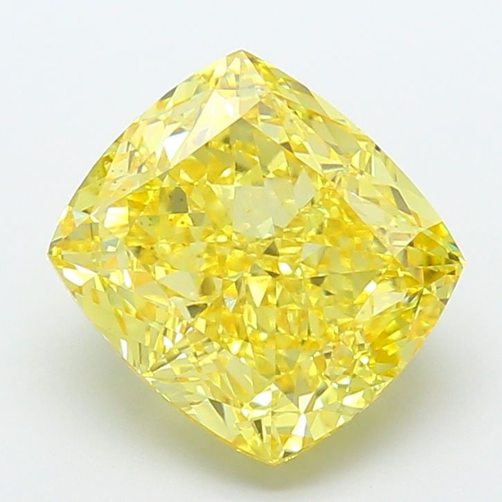 Loose Diamond - CUSHION MODIFIED 7.62ct Fancy Vivid Yellow VS1: Loose Diamond - CUSHION MODIFIED 7.62ct Fancy Vivid Yellow VS1 Source: This is a real non-mined Diamond that has been grown in a lab Shape: CUSHION MODIFIED Carats: 7.62 Color: Fancy Vivid Yellow Cert
