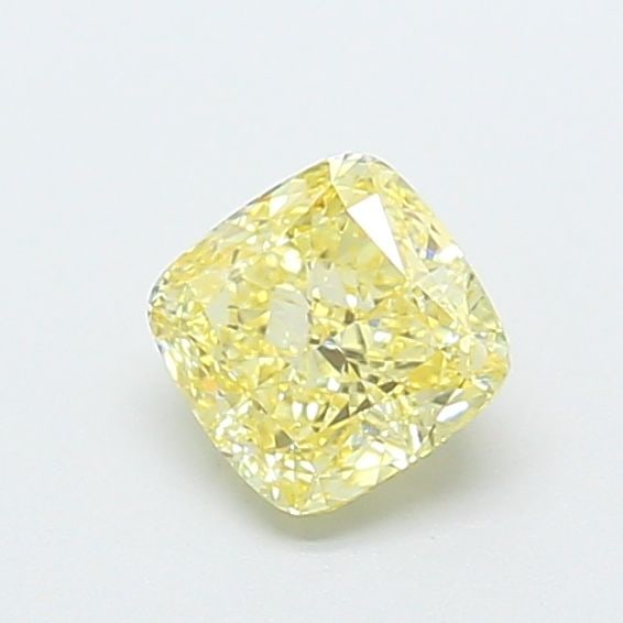 Loose Diamond - CUSHION MODIFIED 1.01ct Fancy Intense Yellow VVS2: Loose Diamond - CUSHION MODIFIED 1.01ct Fancy Intense Yellow VVS2 Source: This is a real non-mined Diamond that has been grown in a lab Shape: CUSHION MODIFIED Carats: 1.01 Color: Fancy Intense Yellow