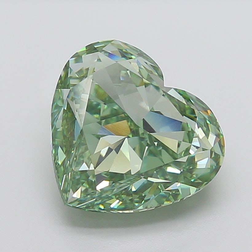 Loose Diamond - HEART 10.04ct Fancy Intense Green VS1: Loose Diamond - HEART 10.04ct Fancy Intense Green VS1 Source: This is a real non-mined Diamond that has been grown in a lab Shape: HEART Carats: 10.04 Color: Fancy Intense Green Certification: IGI Add