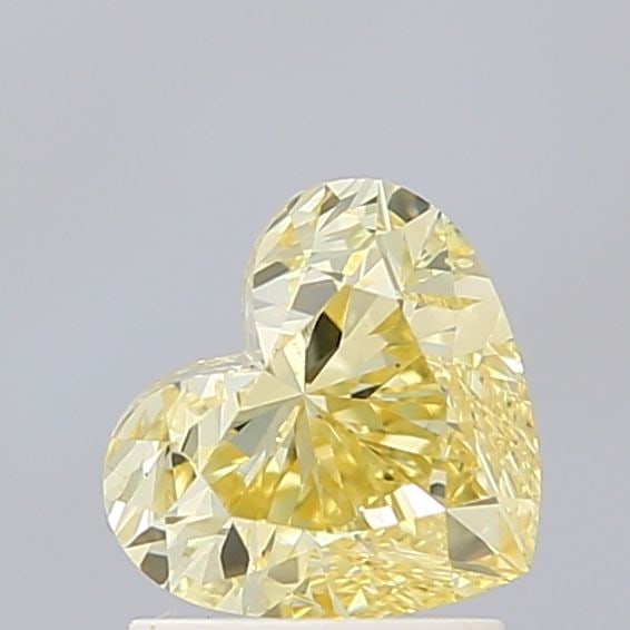 Loose Diamond - HEART 1.49ct Fancy Intense Yellow VS1: Loose Diamond - HEART 1.49ct Fancy Intense Yellow VS1 Source: This is a real non-mined Diamond that has been grown in a lab Shape: HEART Carats: 1.49 Color: Fancy Intense Yellow Certification: IGI Vid