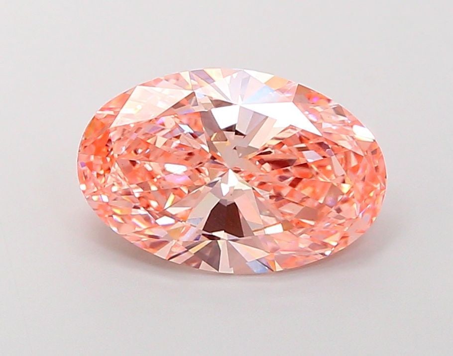 Loose Diamond - OVAL 5.03ct Fancy Vivid Pink VS1: Loose Diamond - OVAL 5.03ct Fancy Vivid Pink VS1 Source: This is a real non-mined Diamond that has been grown in a lab Shape: OVAL Carats: 5.03 Color: Fancy Vivid Pink Certification: IGI Video: