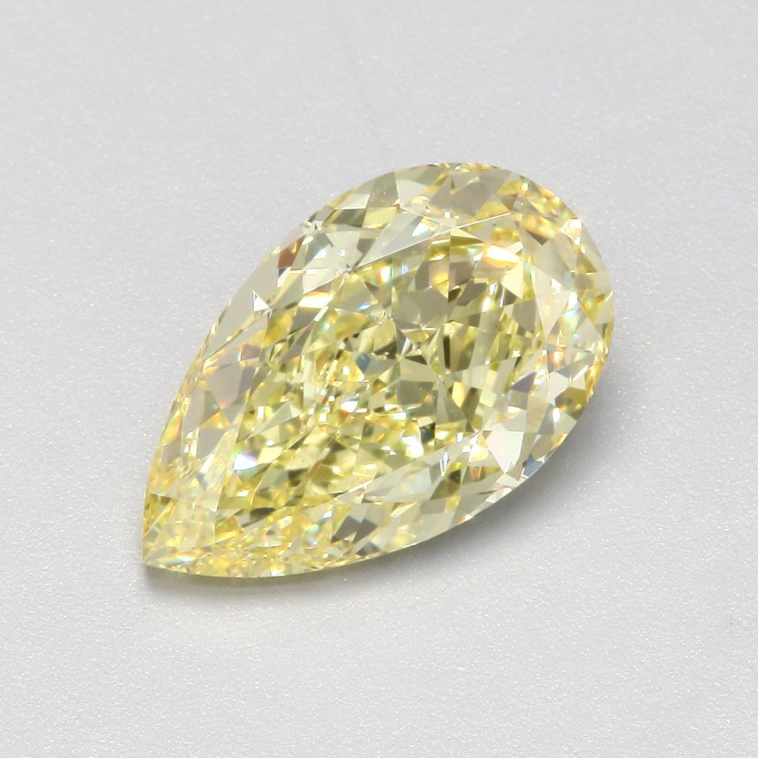 Loose Diamond - PEAR 2.55ct Fancy Intense Yellow VS1: Loose Diamond - PEAR 2.55ct Fancy Intense Yellow VS1 Source: This is a real non-mined Diamond that has been grown in a lab Shape: PEAR Carats: 2.55 Color: Fancy Intense Yellow Certification: IGI Video