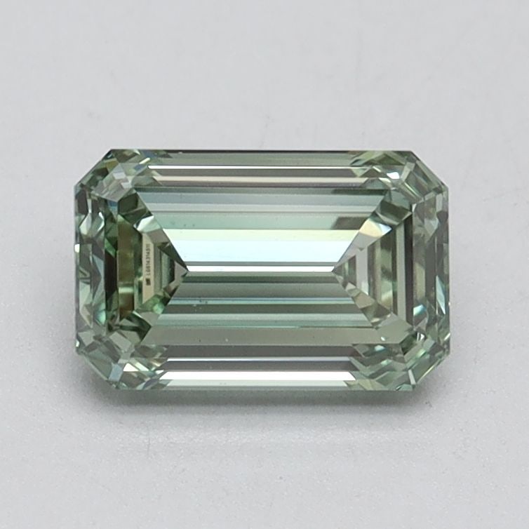 Loose Diamond - EMERALD 1.04ct Fancy Intense Green VS1: Loose Diamond - EMERALD 1.04ct Fancy Intense Green VS1 Source: This is a real non-mined Diamond that has been grown in a lab Shape: EMERALD Carats: 1.04 Color: Fancy Intense Green Certification: IGI V