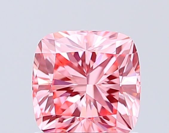 Loose Diamond - CUSHION MODIFIED 1.01ct Fancy Vivid Pink VS1: Loose Diamond - CUSHION MODIFIED 1.01ct Fancy Vivid Pink VS1 Source: This is a real non-mined Diamond that has been grown in a lab Shape: CUSHION MODIFIED Carats: 1.01 Color: Fancy Vivid Pink Certific