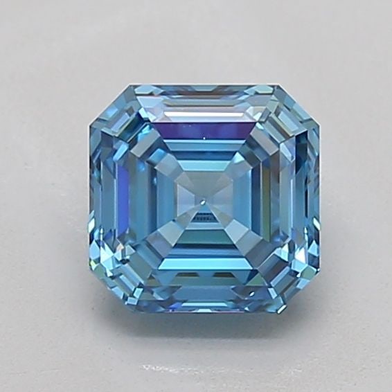 Loose Diamond - ASSCHER 1.22ct Fancy Vivid Blue VVS2: Loose Diamond - ASSCHER 1.22ct Fancy Vivid Blue VVS2 Source: This is a real non-mined Diamond that has been grown in a lab Shape: ASSCHER Carats: 1.22 Color: Fancy Vivid Blue Certification: IGI Video:
