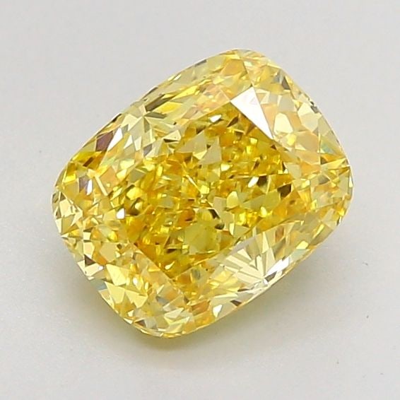 Loose Diamond - CUSHION MODIFIED 2.07ct Fancy Vivid Yellow VS1: Loose Diamond - CUSHION MODIFIED 2.07ct Fancy Vivid Yellow VS1 Source: This is a real non-mined Diamond that has been grown in a lab Shape: CUSHION MODIFIED Carats: 2.07 Color: Fancy Vivid Yellow Cert