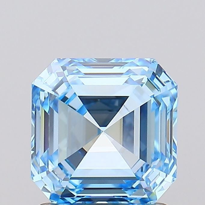 Loose Diamond - ASSCHER 1.52ct Fancy Vivid Blue VS1: Loose Diamond - ASSCHER 1.52ct Fancy Vivid Blue VS1 Source: This is a real non-mined Diamond that has been grown in a lab Shape: ASSCHER Carats: 1.52 Color: Fancy Vivid Blue Certification: IGI Video: