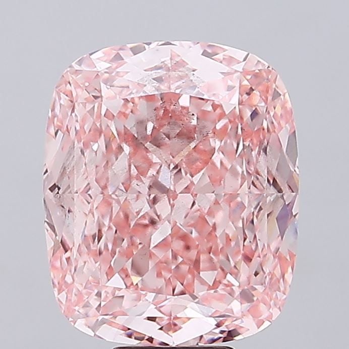 Loose Diamond - CUSHION MODIFIED 13.16ct Fancy Vivid Pink SI1: Loose Diamond - CUSHION MODIFIED 13.16ct Fancy Vivid Pink SI1 Source: This is a real non-mined Diamond that has been grown in a lab Shape: CUSHION MODIFIED Carats: 13.16 Color: Fancy Vivid Pink Certif