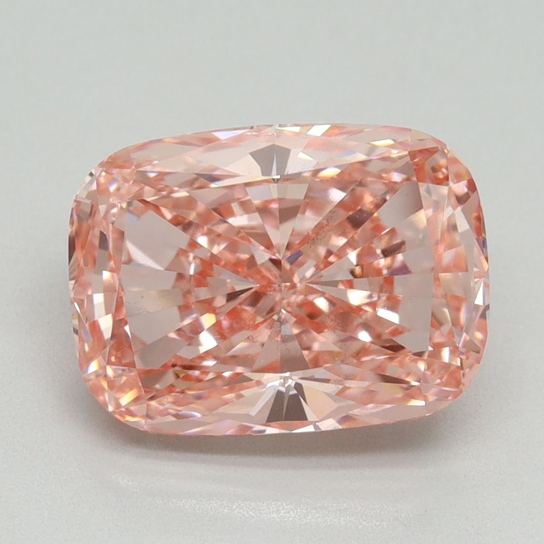 Loose Diamond - CUSHION MODIFIED 4.28ct Fancy Vivid Pink VS2: Loose Diamond - CUSHION MODIFIED 4.28ct Fancy Vivid Pink VS2 Source: This is a real non-mined Diamond that has been grown in a lab Shape: CUSHION MODIFIED Carats: 4.28 Color: Fancy Vivid Pink Certific