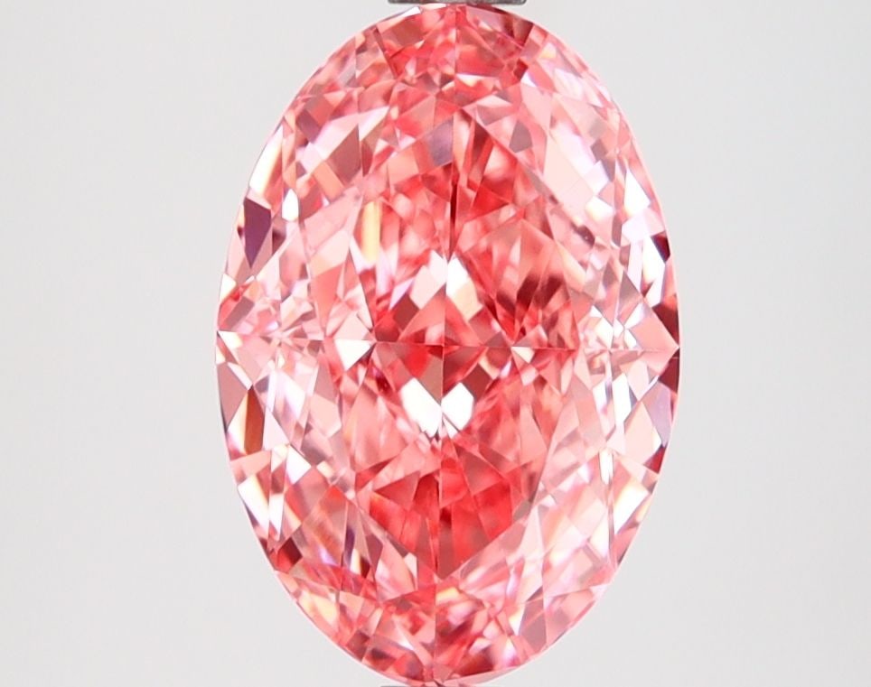 Loose Diamond - OVAL 2.54ct Fancy Vivid Pink VVS2: Loose Diamond - OVAL 2.54ct Fancy Vivid Pink VVS2 Source: This is a real non-mined Diamond that has been grown in a lab Shape: OVAL Carats: 2.54 Color: Fancy Vivid Pink Certification: IGI Video: