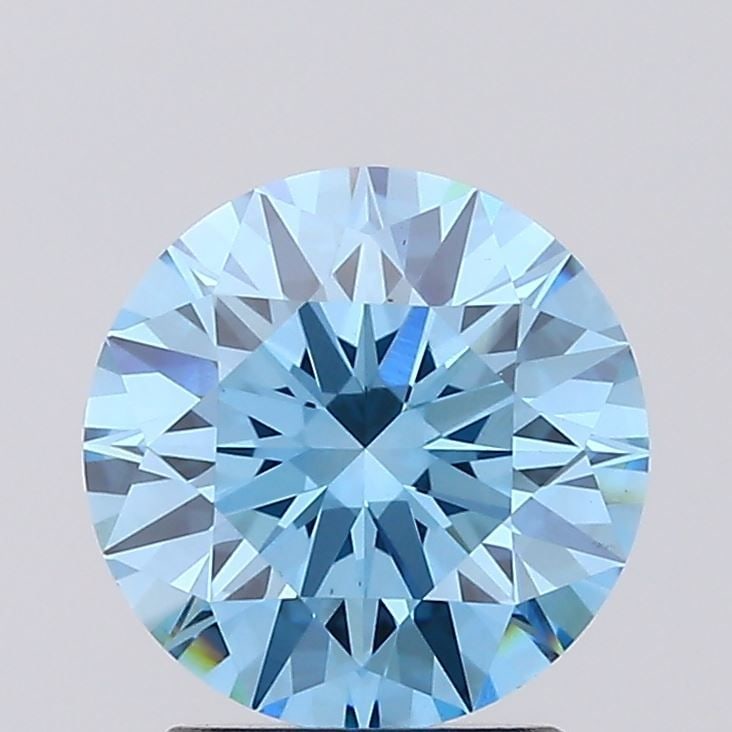 Ideal Loose Diamond - ROUND 2.05ct Fancy Vivid Blue VS1: Ideal Loose Diamond - ROUND 2.05ct Fancy Vivid Blue VS1 Source: This is a real non-mined Diamond that has been grown in a lab Shape: ROUND Carats: 2.05 Color: Fancy Vivid Blue Certification: IGI Video