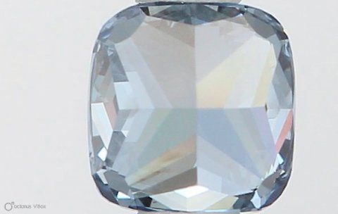 Loose Diamond - CUSHION MODIFIED 0.5ct Fancy Vivid Blue SI1: Loose Diamond - CUSHION MODIFIED 0.5ct Fancy Vivid Blue SI1 Source: This is a real non-mined Diamond that has been grown in a lab Shape: CUSHION MODIFIED Carats: 0.5 Color: Fancy Vivid Blue Certificat
