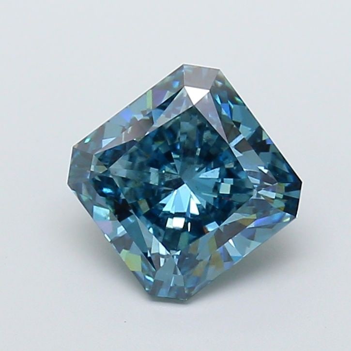 Loose Diamond - SQUARE RADIANT 3.01ct Fancy Vivid Blue SI1 (1 of 1)