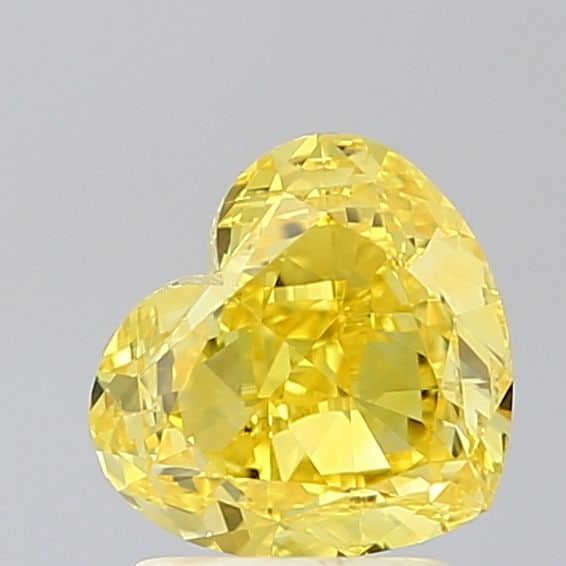 Loose Diamond - HEART 1.81ct Fancy Vivid Yellow VVS2: Loose Diamond - HEART 1.81ct Fancy Vivid Yellow VVS2 Source: This is a real non-mined Diamond that has been grown in a lab Shape: HEART Carats: 1.81 Color: Fancy Vivid Yellow Certification: IGI Video: