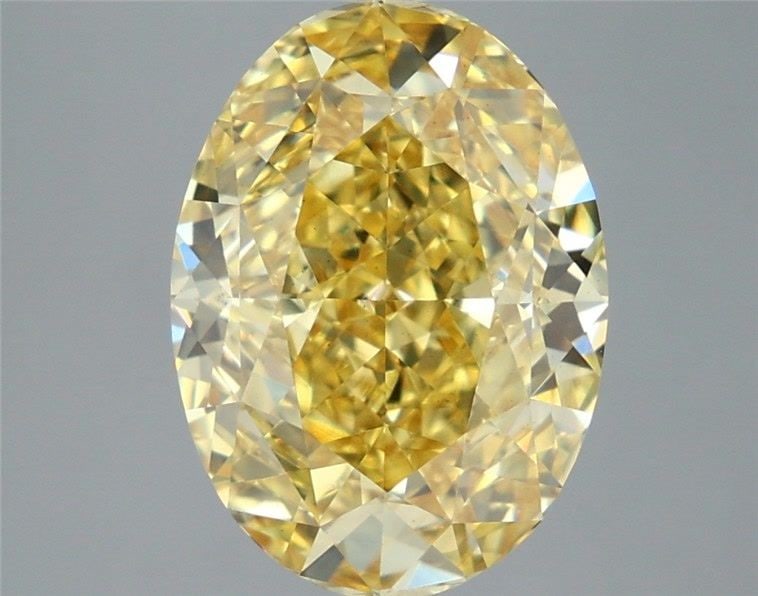 Loose Diamond - OVAL 6.1ct Fancy Intense Yellow VS1: Loose Diamond - OVAL 6.1ct Fancy Intense Yellow VS1 Source: This is a real non-mined Diamond that has been grown in a lab Shape: OVAL Carats: 6.1 Color: Fancy Intense Yellow Certification: IGI Video: