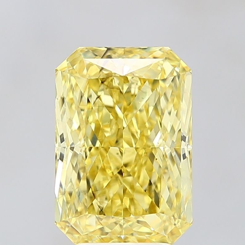 Loose Diamond - RADIANT 4.51ct Fancy Vivid Yellow SI1: Loose Diamond - RADIANT 4.51ct Fancy Vivid Yellow SI1 Source: This is a real non-mined Diamond that has been grown in a lab Shape: RADIANT Carats: 4.51 Color: Fancy Vivid Yellow Certification: IGI Vid