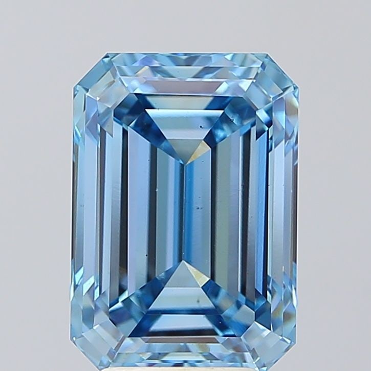 Loose Diamond - EMERALD 5.01ct Fancy Intense Blue VS2: Loose Diamond - EMERALD 5.01ct Fancy Intense Blue VS2 Source: This is a real non-mined Diamond that has been grown in a lab Shape: EMERALD Carats: 5.01 Color: Fancy Intense Blue Certification: IGI Vid