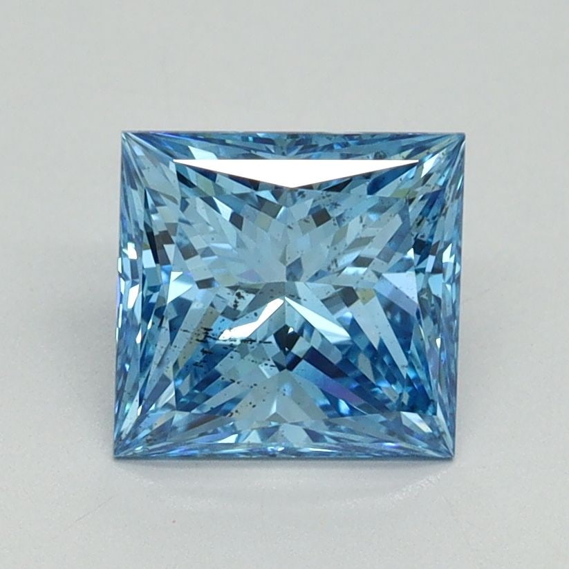 Loose Diamond - PRINCESS 1.63ct Fancy Vivid Blue SI1: Loose Diamond - PRINCESS 1.63ct Fancy Vivid Blue SI1 Source: This is a real non-mined Diamond that has been grown in a lab Shape: PRINCESS Carats: 1.63 Color: Fancy Vivid Blue Certification: IGI Video