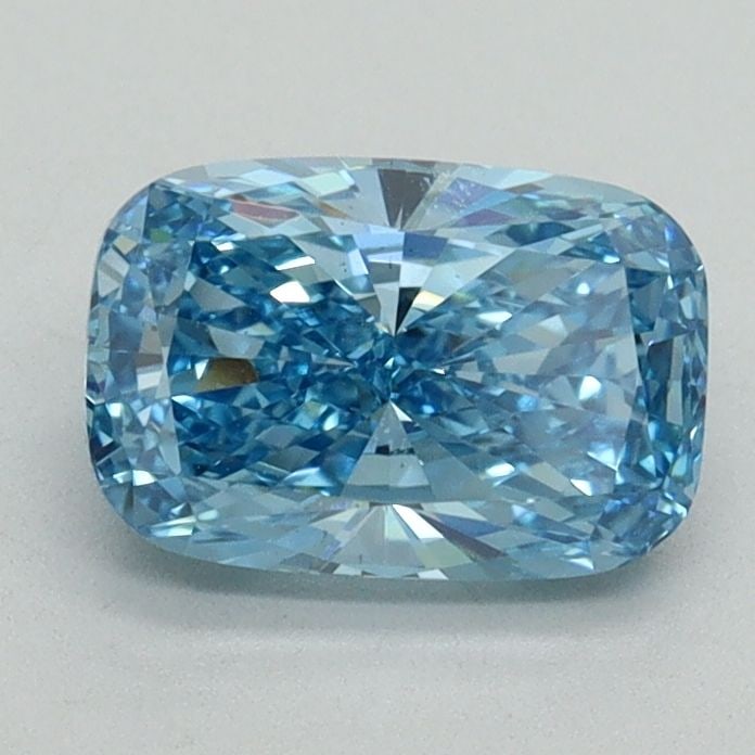 Loose Diamond - CUSHION BRILLIANT 1.21ct Fancy Vivid Blue VS1: Loose Diamond - CUSHION BRILLIANT 1.21ct Fancy Vivid Blue VS1 Source: This is a real non-mined Diamond that has been grown in a lab Shape: CUSHION BRILLIANT Carats: 1.21 Color: Fancy Vivid Blue Certif