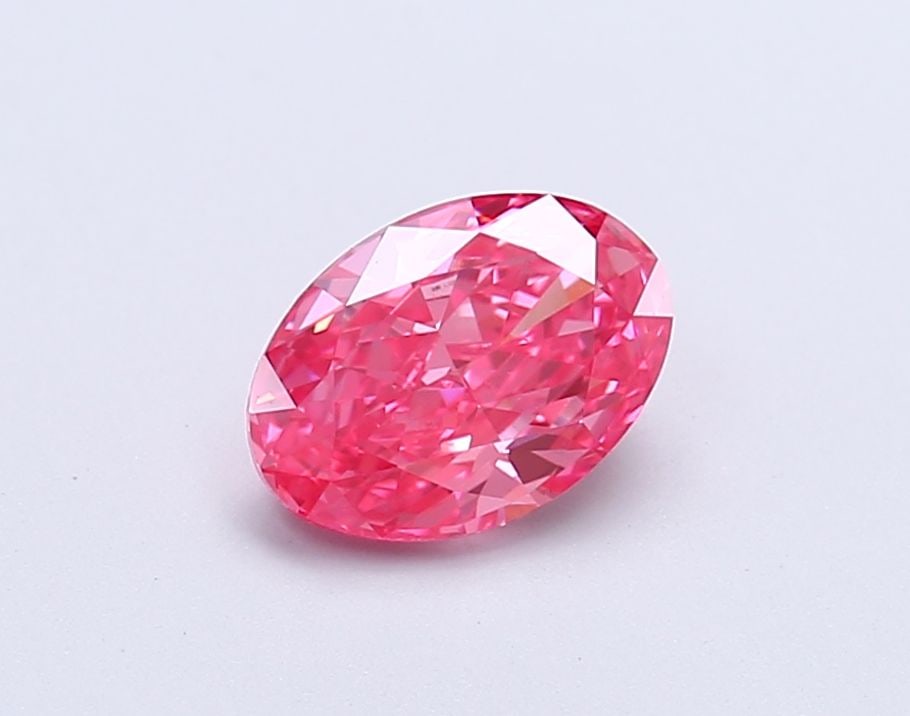 Loose Diamond - OVAL 1.08ct Fancy Vivid Pink VS1: Loose Diamond - OVAL 1.08ct Fancy Vivid Pink VS1 Source: This is a real non-mined Diamond that has been grown in a lab Shape: OVAL Carats: 1.08 Color: Fancy Vivid Pink Certification: IGI Video: