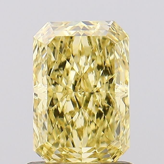 Loose Diamond - RADIANT 1.03ct Fancy Intense Yellow VVS2: Loose Diamond - RADIANT 1.03ct Fancy Intense Yellow VVS2 Source: This is a real non-mined Diamond that has been grown in a lab Shape: RADIANT Carats: 1.03 Color: Fancy Intense Yellow Certification: IG