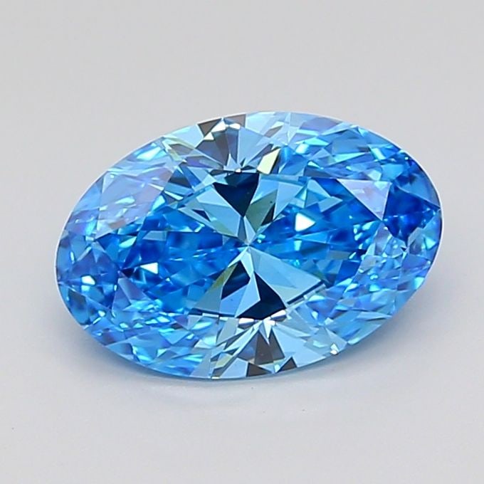 Loose Diamond - OVAL 2.75ct Fancy Vivid Blue VS1: Loose Diamond - OVAL 2.75ct Fancy Vivid Blue VS1 Source: This is a real non-mined Diamond that has been grown in a lab Shape: OVAL Carats: 2.75 Color: Fancy Vivid Blue Certification: IGI Video:
