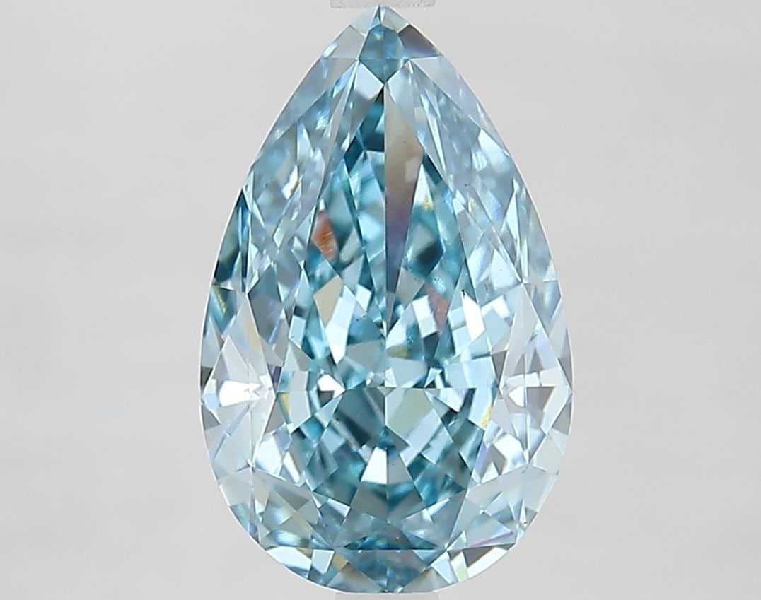 Loose Diamond - PEAR 3.61ct Fancy Vivid Blue VS1: Loose Diamond - PEAR 3.61ct Fancy Vivid Blue VS1 Source: This is a real non-mined Diamond that has been grown in a lab Shape: PEAR Carats: 3.61 Color: Fancy Vivid Blue Certification: IGI Video: