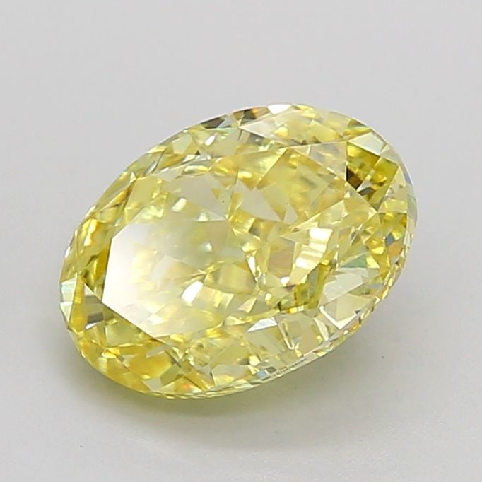 Loose Diamond - OVAL 2.0ct Fancy Intense Yellow VS1: Loose Diamond - OVAL 2.0ct Fancy Intense Yellow VS1 Source: This is a real non-mined Diamond that has been grown in a lab Shape: OVAL Carats: 2.0 Color: Fancy Intense Yellow Certification: IGI Video: