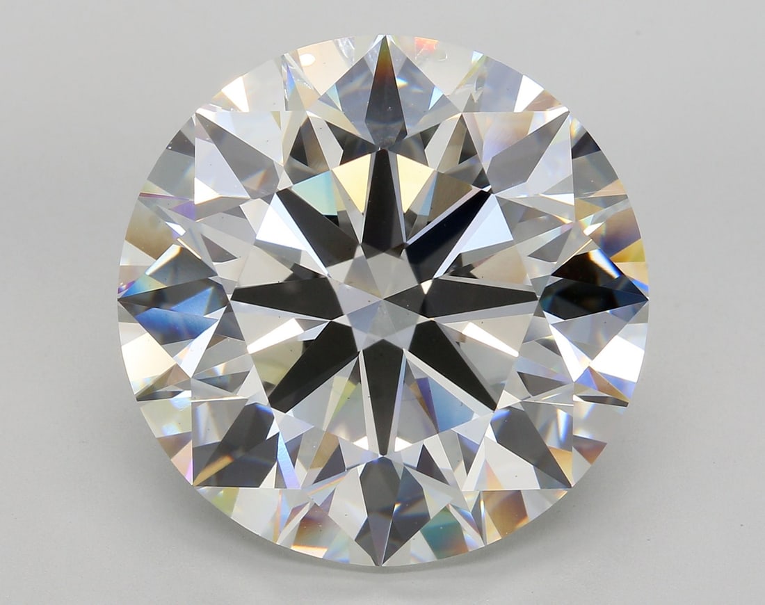 Ideal Loose Diamond - ROUND 26.91ct G VS2: Ideal Loose Diamond - ROUND 26.91ct G VS2 Source: This is a real non-mined Diamond that has been grown in a lab Shape: ROUND Carats: 26.91 Color: G Clarity: VS2 Certification: IGI Video: