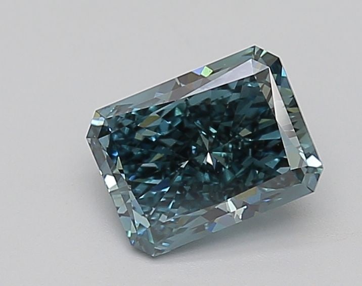 Loose Diamond - RADIANT 2.11ct Fancy Vivid Greenish Blue VS1: Loose Diamond - RADIANT 2.11ct Fancy Vivid Greenish Blue VS1 Source: This is a real non-mined Diamond that has been grown in a lab Shape: RADIANT Carats: 2.11 Color: Fancy Vivid Greenish Blue Certific