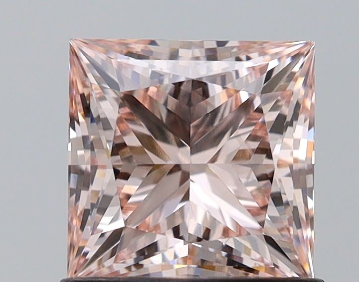 Loose Diamond - PRINCESS 0.96ct Fancy Light Pink VS1: Loose Diamond - PRINCESS 0.96ct Fancy Light Pink VS1 Source: This is a real non-mined Diamond that has been grown in a lab Shape: PRINCESS Carats: 0.96 Color: Fancy Light Pink Certification: IGI Video
