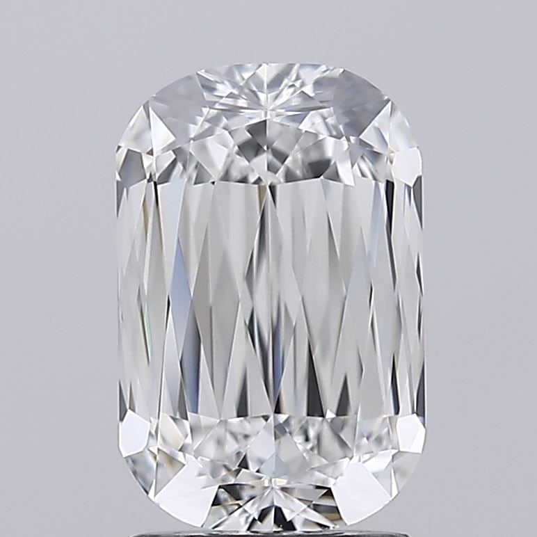 Loose Diamond - CUSHION 2.02ct E VVS2: Loose Diamond - CUSHION 2.02ct E VVS2 Source: This is a real non-mined Diamond that has been grown in a lab Shape: CUSHION Carats: 2.02 Color: E Clarity: VVS2 Certification: IGI Video: