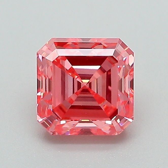 Loose Diamond - ASSCHER 1.06ct Fancy Vivid Pink VVS2: Loose Diamond - ASSCHER 1.06ct Fancy Vivid Pink VVS2 Source: This is a real non-mined Diamond that has been grown in a lab Shape: ASSCHER Carats: 1.06 Color: Fancy Vivid Pink Certification: IGI Video: